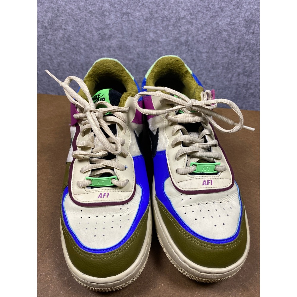 Nike Air Force 1 Shadow Wild Multi-Color Sneakers CT1985-500 Womens 8 - Picture 5 of 9